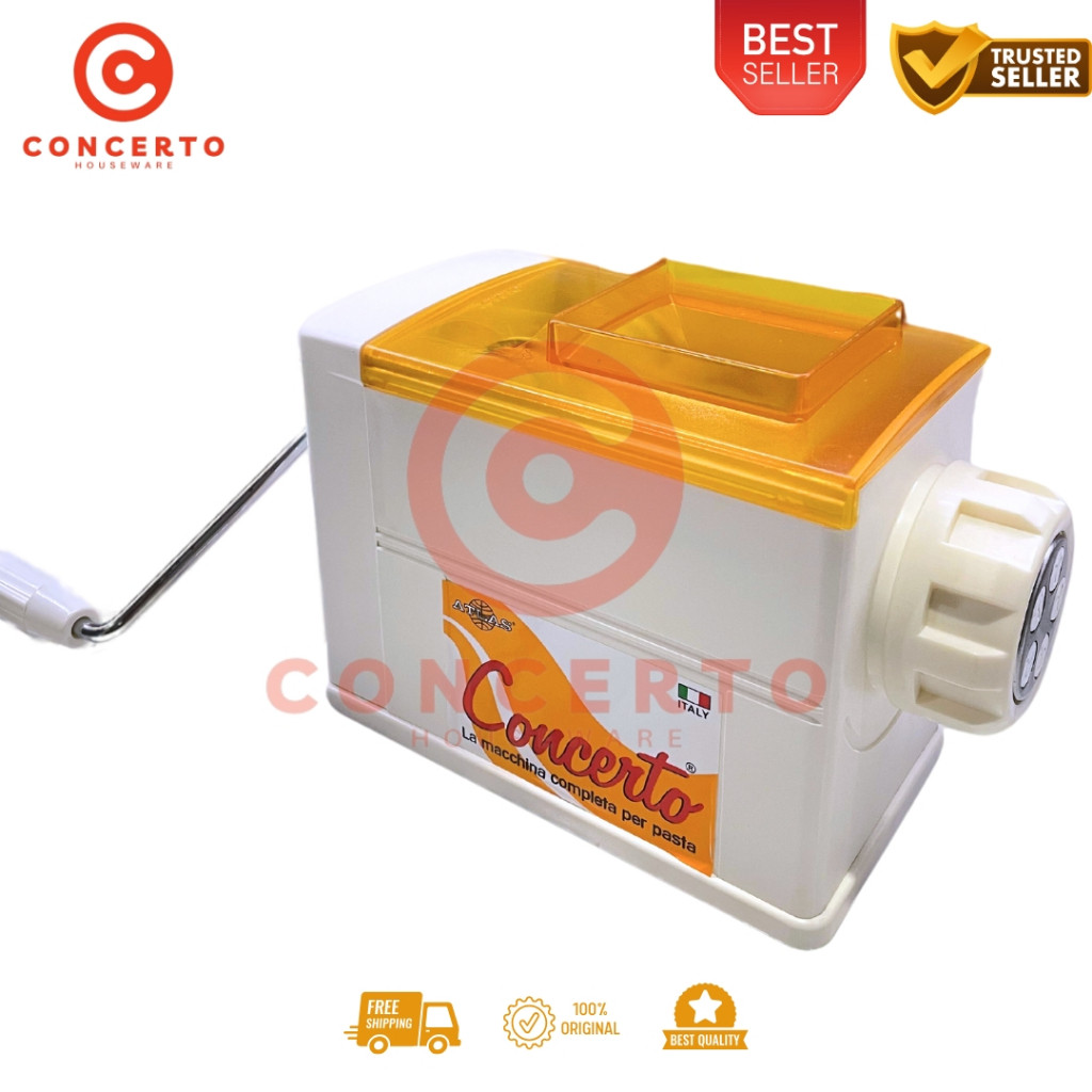 

Andrianbijaksana Atlas Concerto Pasta Maker Alat Cetak Mie Pasta Makaroni Pengaduk Adonan Roti Donat