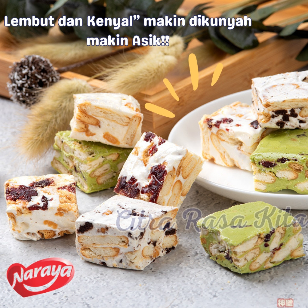 

Andrianbijaksana Naraya Narabis Assortment Nougat Crisp Halal 200Gr