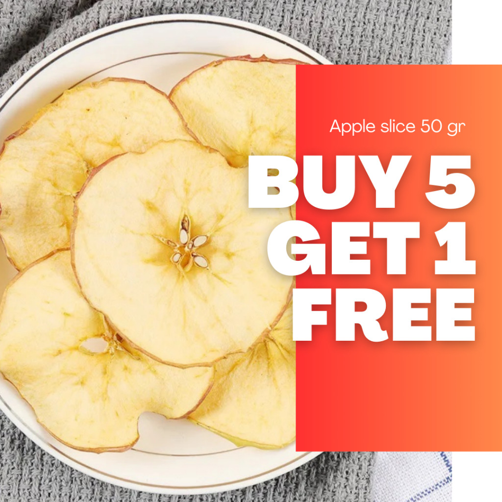 

Andrianbijaksana Dried Dehydrated Apple Slice / Apel Iris Kering