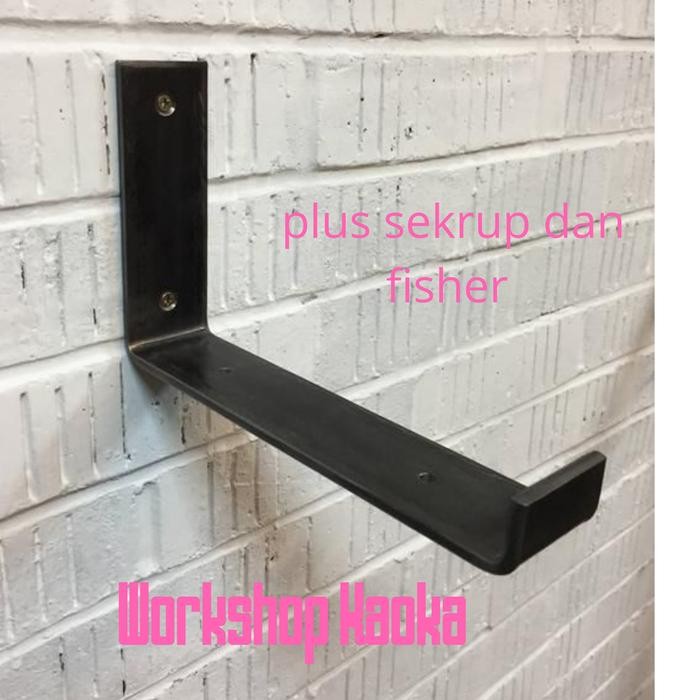 PREMIUM Rak besi siku rak dinding besi siku