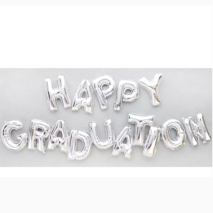 PREMIUM Balon foil tulisan happy graduation