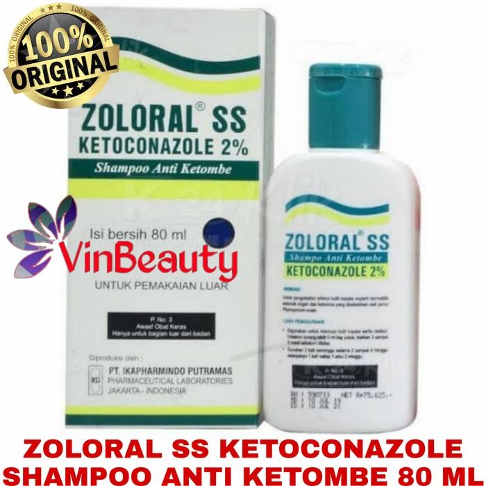 ORIGINAL SHAMPOO ZOLORAL SS KETOCONAZOLE 80 ML SHAMPO ANTI KETOMBE best seller