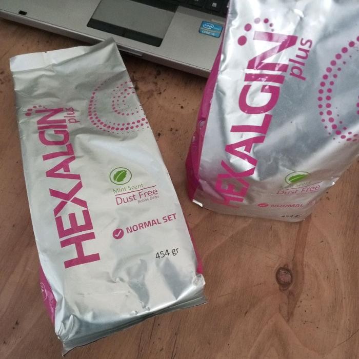 Dental Alginate Alginet Hexaglin Bahan Cetak Gigi Palsu Rasa Mint Setting Normal Cocok Untuk Semua