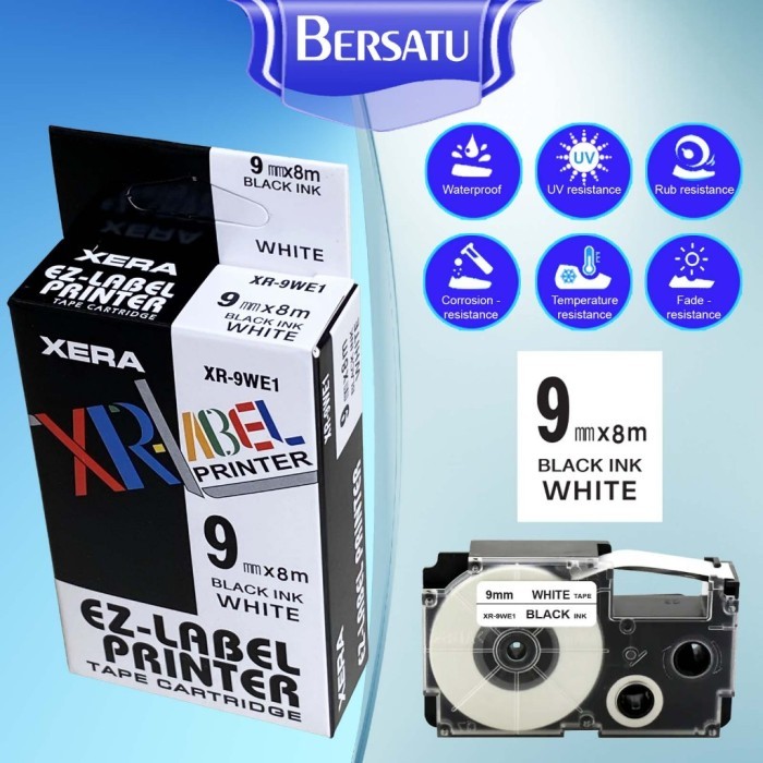 

(New) Label Tape Printer Casio Xr-Refill Pita Cartridge Ez Label It Xera Original Catridge Refil