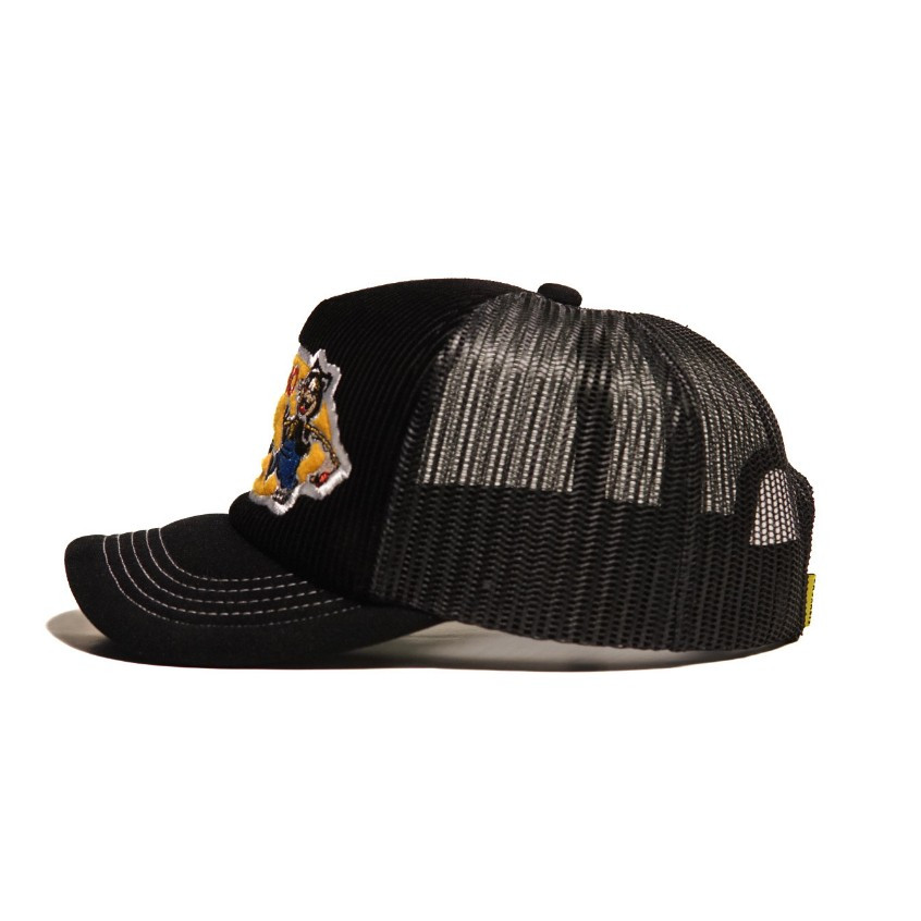Fishycho Larry Throw Trucker Hat Black Edition