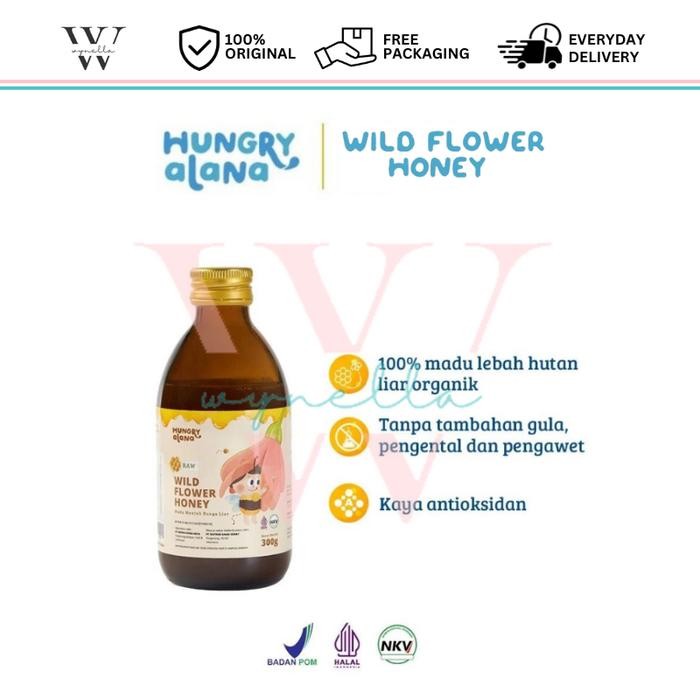

Hungry Alana Wild Flower Honey 300g - Raw Honey 100% Natural