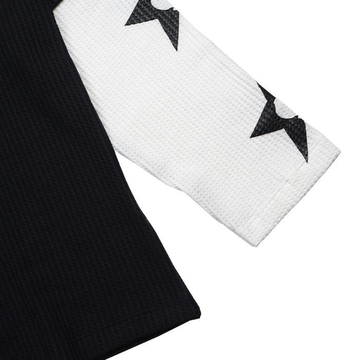 Long Sleeve Double Layer Waffle Fillingstreet - Stroy Black