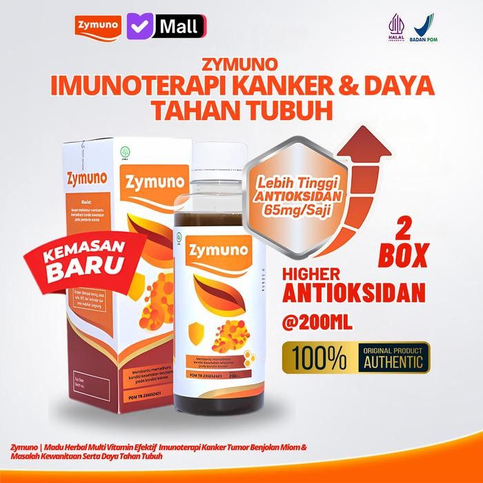 

Zymuno Madu Herbal Paket 2 Box Solusi Imunoterapi Kanker Tumor dan Benjolan serta Tingkatkan