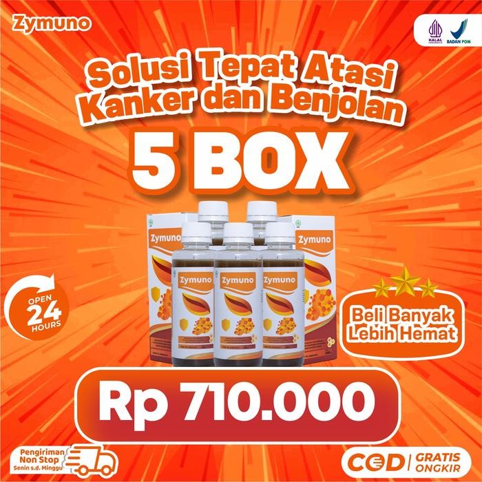 

Zymuno Paket 5 Box Menambah Kekebalan Tubuh agar Sehat dan Kuat