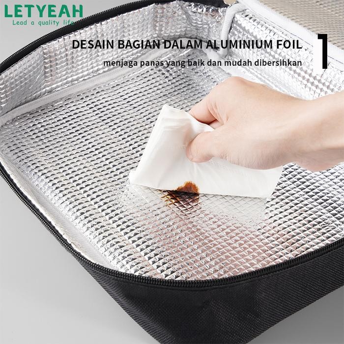 Sale [Original Baru] [Big Size] [Stainless Steel 304] Letyeah Lunch Box Set Stainless Steel 304