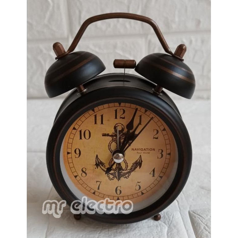 Terlaris Jam Weker 8819 - Jam Weker Clasic Kuno - Jam Weker Karakter - Jam Meja