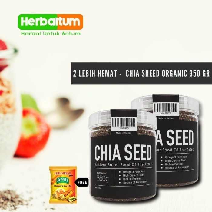 

[HEMAT] 2 ORGANIC CHIA SEED MEXICO FOR DIET / CHIA SEED ORGANIC 350 GR
