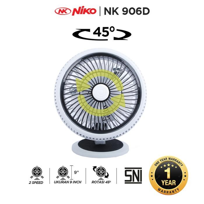 Kipas Angin Meja Niko 9 Inch Rotating