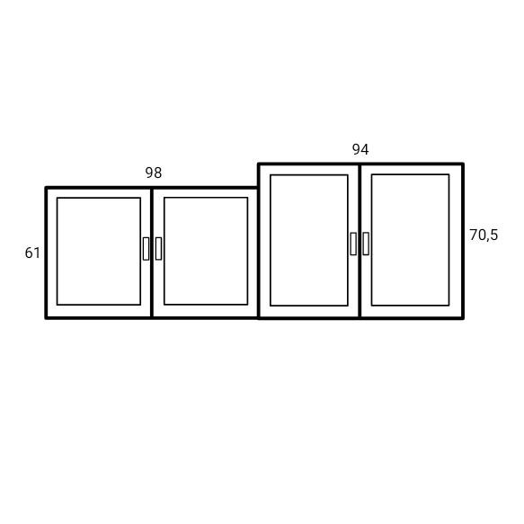 Best Seller Pintu Bawah Dapur / Pintu Kitchen Set Aluminium Grab/Gosend