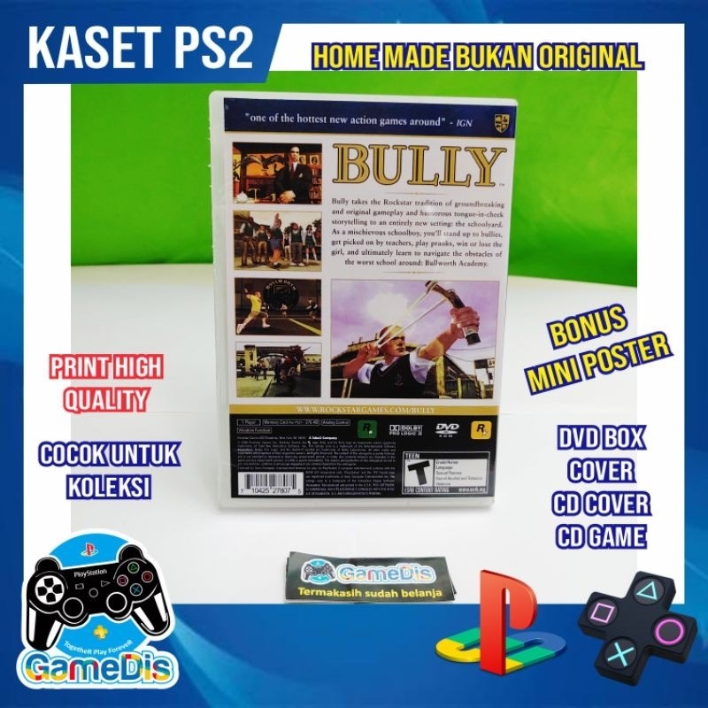 PS2 Kaset BULLY High Quality