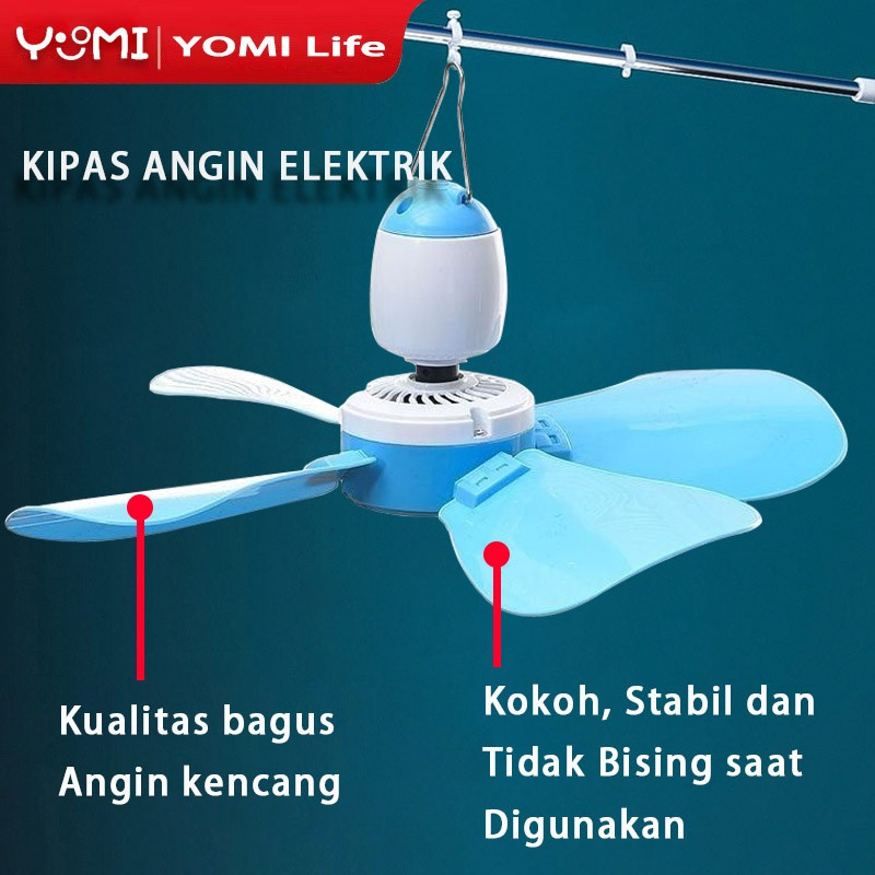 Kipas Angin Gantung 4/5 Baling-Baling Kipas Gantung MINI Portabel