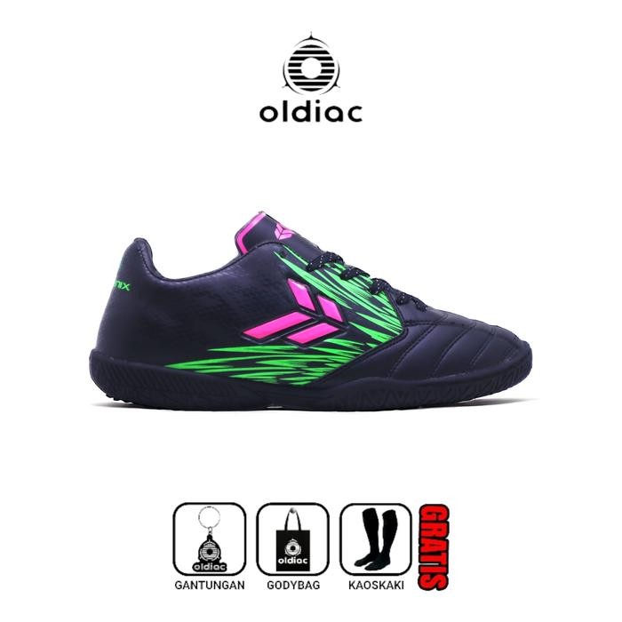 Oldiac Sepatu Futsal Phoenix Putih Purplepink White Indoor Outdoor