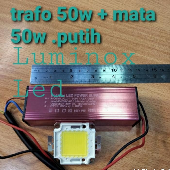 driver trafo led 50 watt 50w 50watt jalan pju cob + HPL 50 w COB 220v