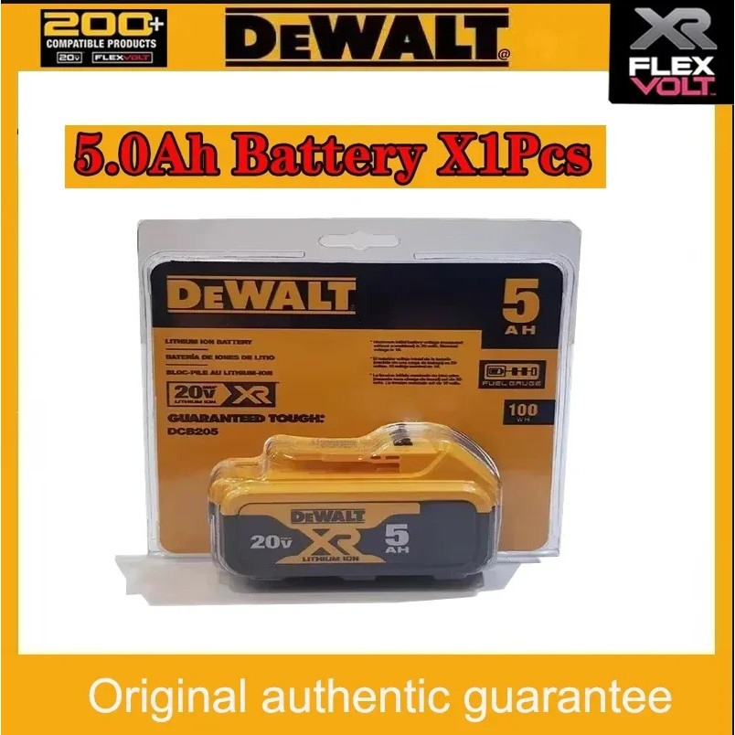 Genuine Dewalt20V 2Ah 5Ah 6Ah Battery New Packaging For Dewalt Dcb200 Cordless Power Tool