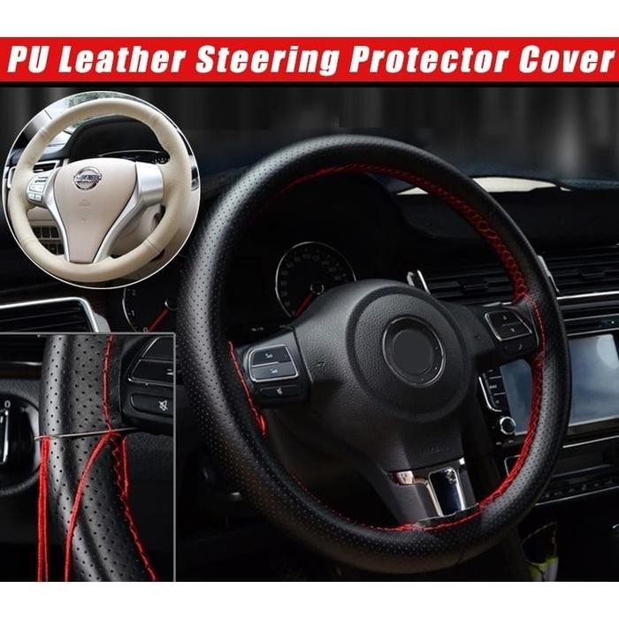 38Cmdiy Dengan Alat Jahit Sarung Cover Stir/ Setir Mobil Kulit Asli Terbatas