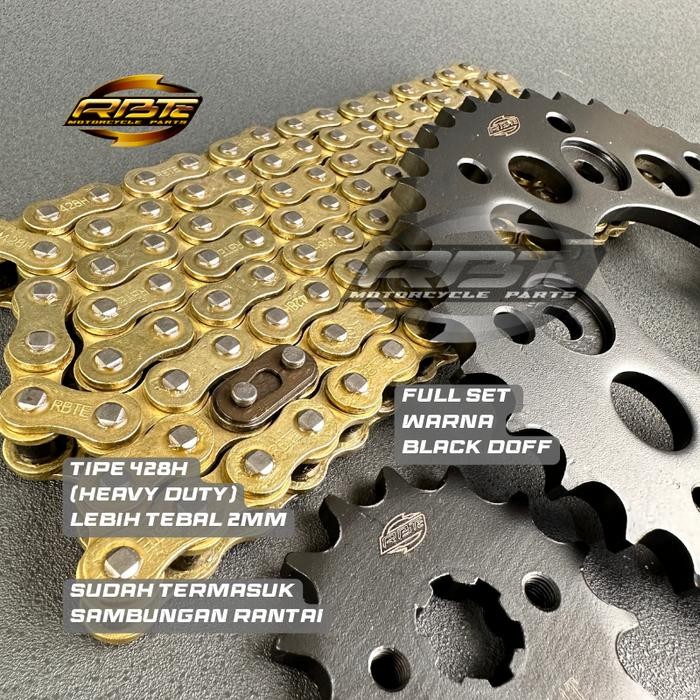 GEAR GIR SET GIR PAKET SUPRA X 125 HELM IN REVO FIT KARISMA BLADE 125 14T 38T