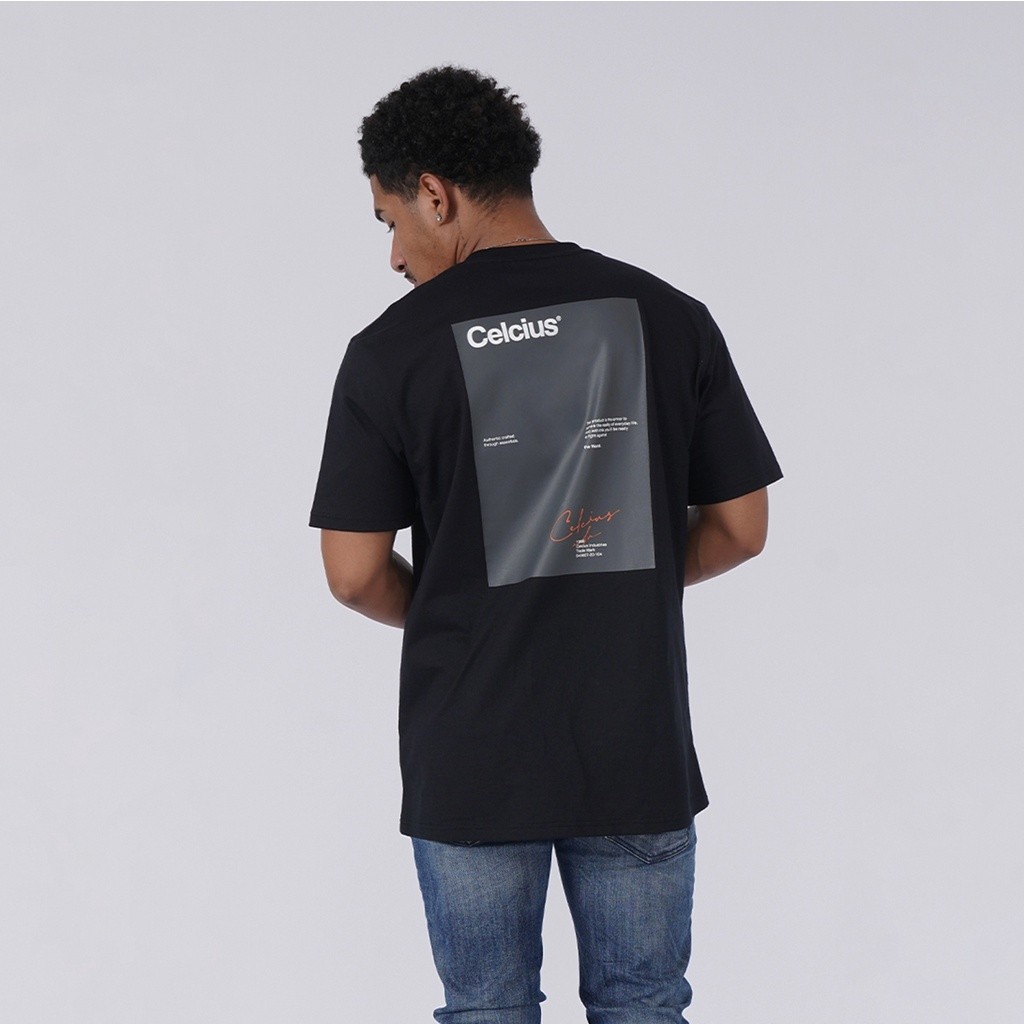 CELCIUS Kaos Lengan Pendek LIN000534C Hitam