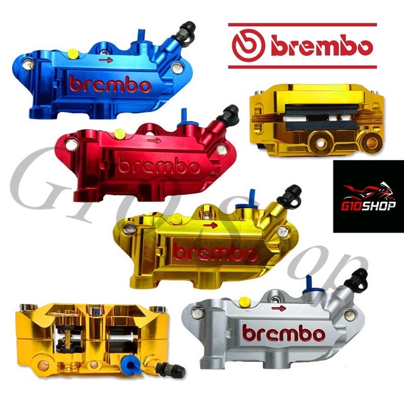 Pala Babi / Kaliper 4 Piston Brembo Monoblock Full CNC Univesal Semua Motor , Vario , Beat , RX King
