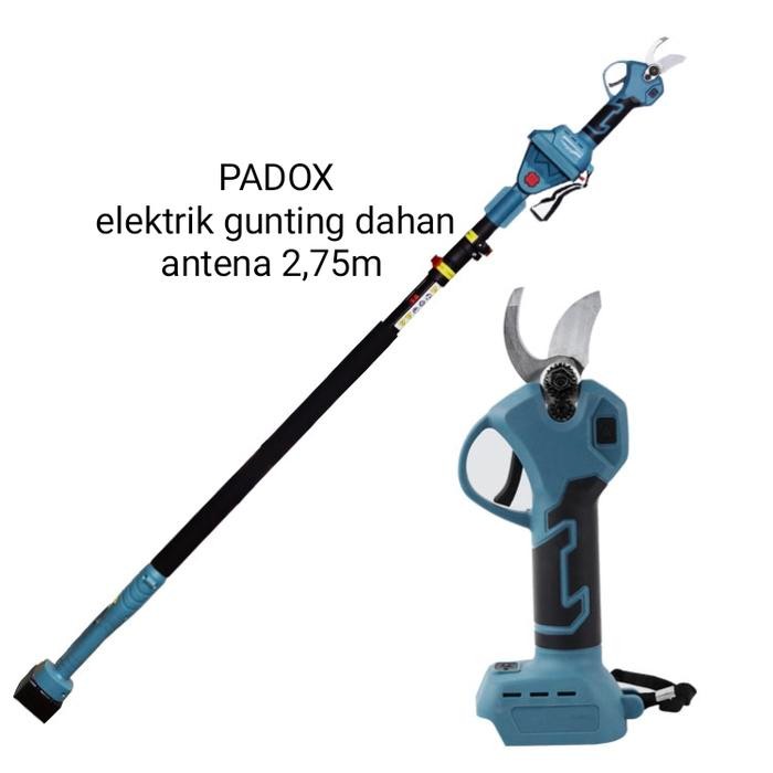 padox gunting dahan Baterai antena 2,75m pole pruning shear elektrik