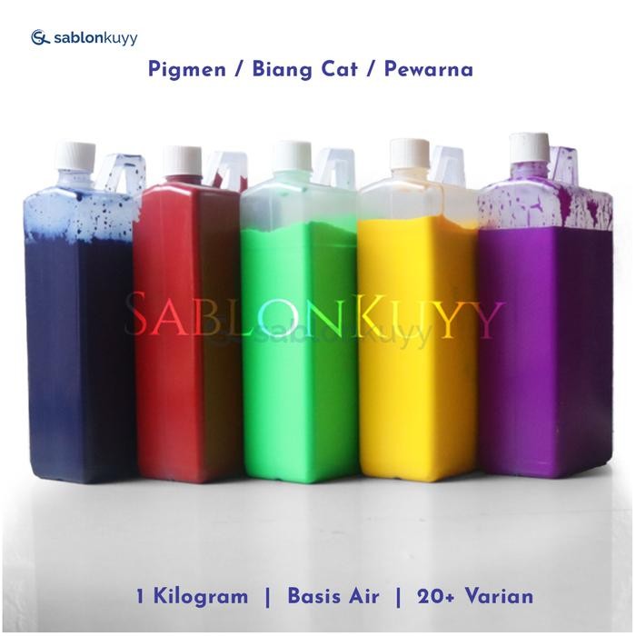 

Artemedia - Pigmen 1Kg Biang Warna Cat Sablon & Tembok Basis Air. 20 Varian Warna