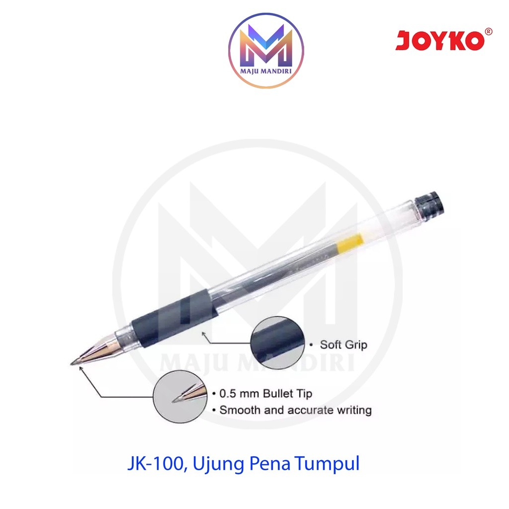 

Pen Gel Joyko JK 100 - Pulpen JK100 NT / GelPen JK-100 0.5 mm Pen Cair