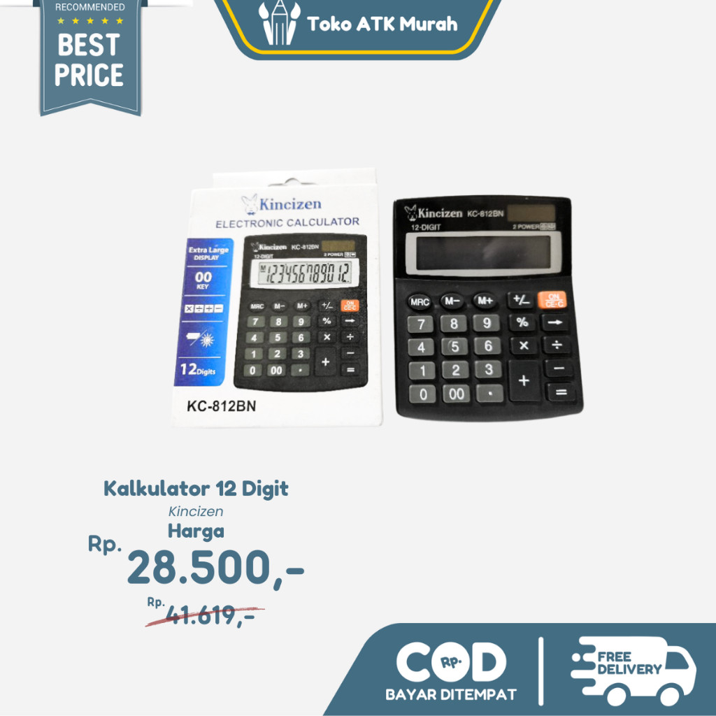 

Calculator / Kalkulator Kincizen KC-812BN