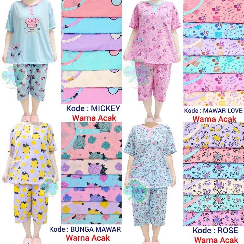 Baju Tidur 3/4 XXL Babydoll Dewasa WE