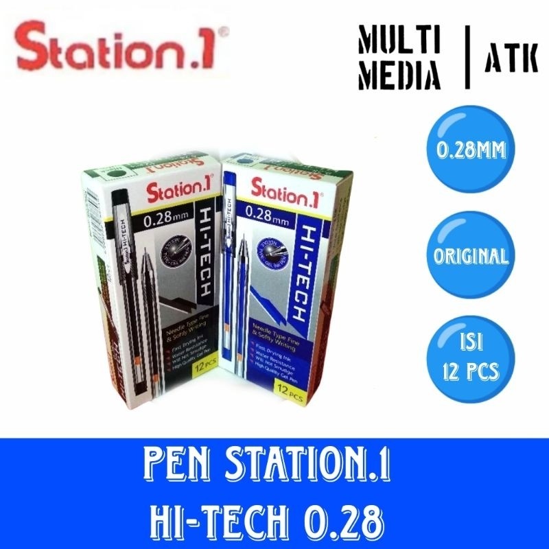 

PULPEN HITECH ST1 / GEL PEN HI-TECH STATION.1 (12 pcs)