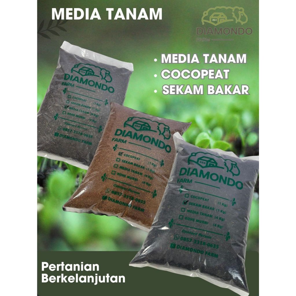 Media tanam organik Media tanam siap pakai Media tanam hidroponik Media tanam cocopeat Media tanam