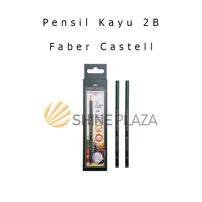 

[PACK] Drawing Pencil - Pensil Gambar Komputer Kayu Faber Castell 2B