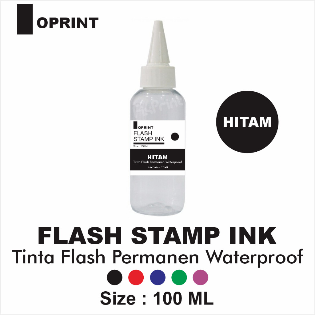 

TINTA KHUSUS STEMPEL EMBOS LASER Permanen Waterproof 100 ml