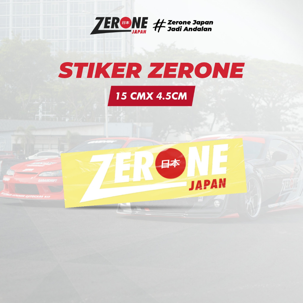 ZERONE JAPAN STIKER STICKER KACA DEPAN BELAKANG MOBIL KEREN