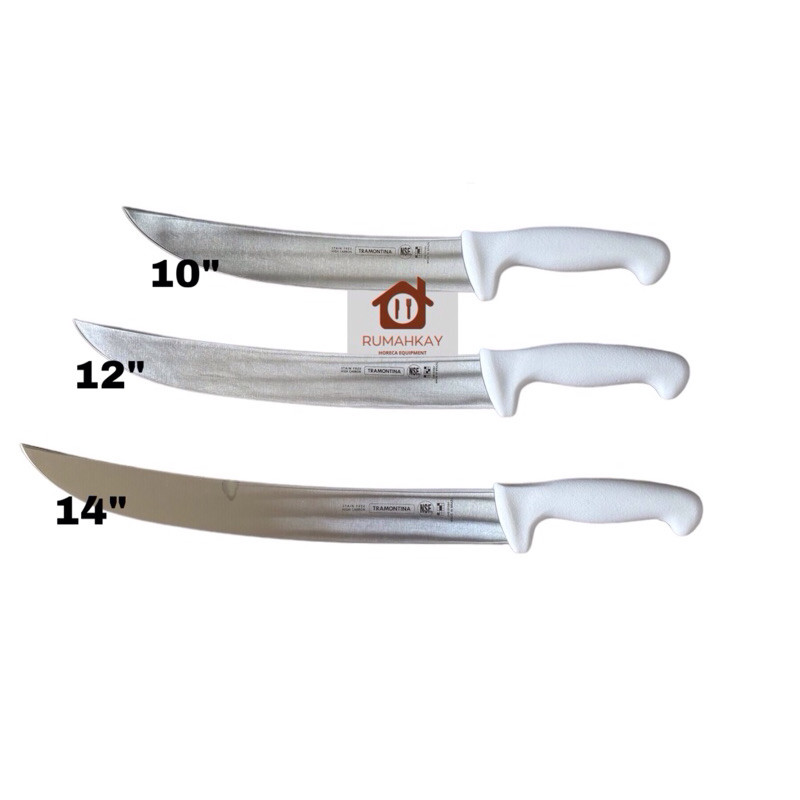 Tramontina Cimeter Butcher Knife 24610 / Pisau sembelih pengupas kulit ORIGINAL