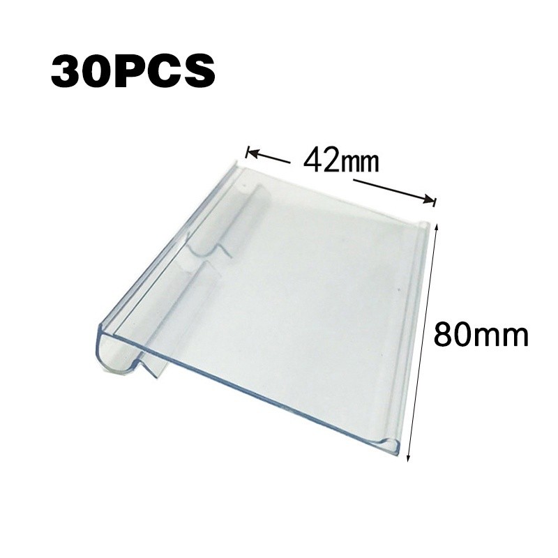 

30pcs Label Harga Barang Price Tag Label Harga Plastik Penjepit Harga Price Tag 8x4.2cm Tag Holder