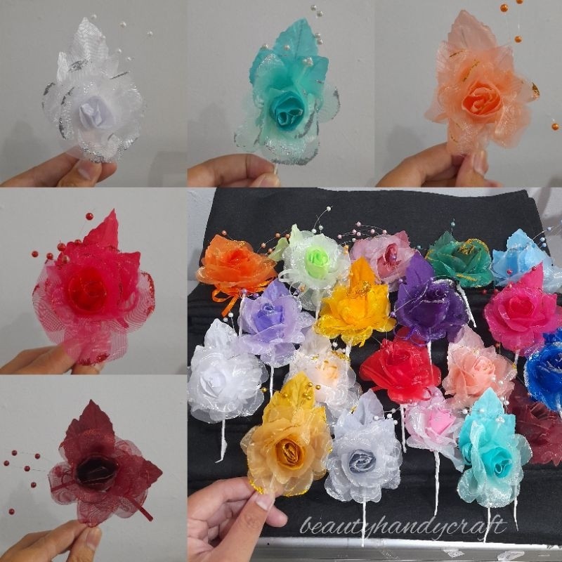 Bros bunga besar isi 36 sudah ada penitiknya korsase bunga panitia korsase bunga jas bros panitia