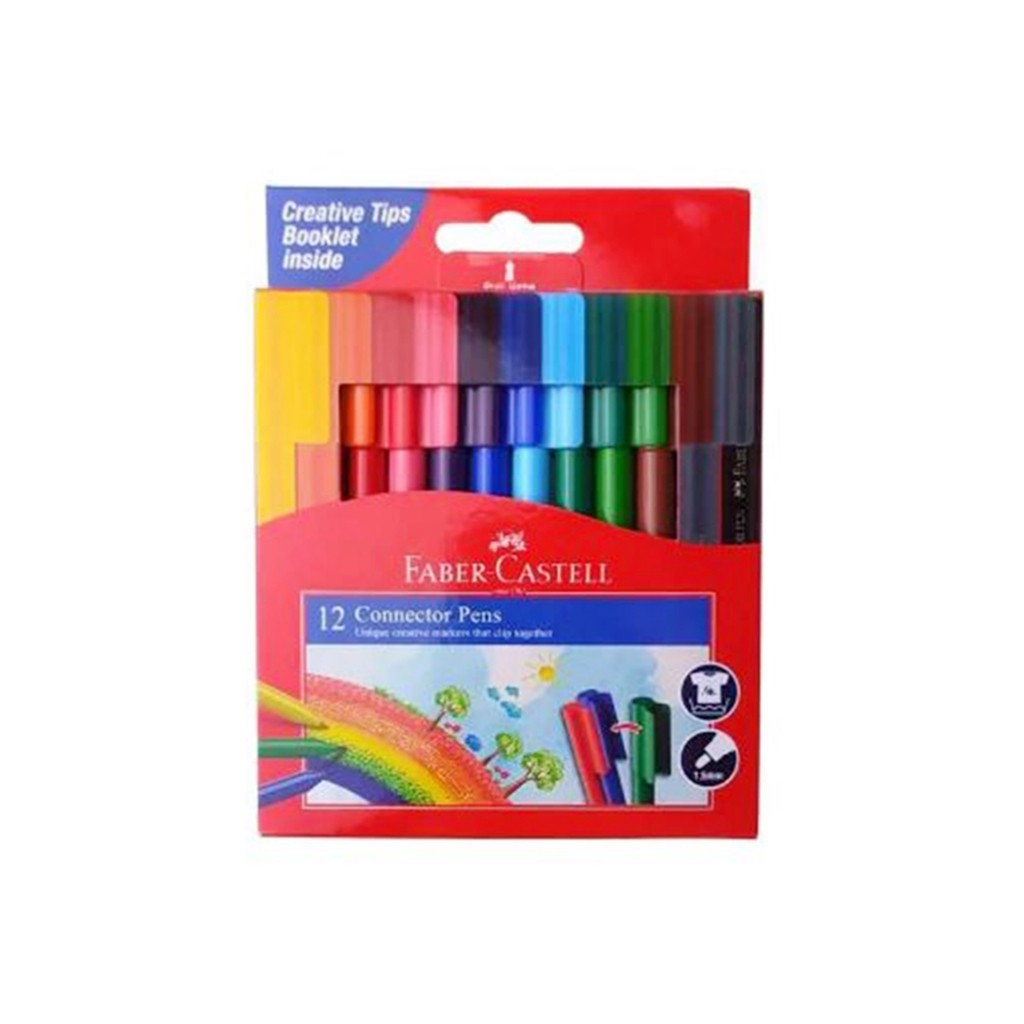 

Konektor Pen Faber Castell / Spidol Warna Connector Pen Set 12 Warna / Souvenir Ulang Tahun