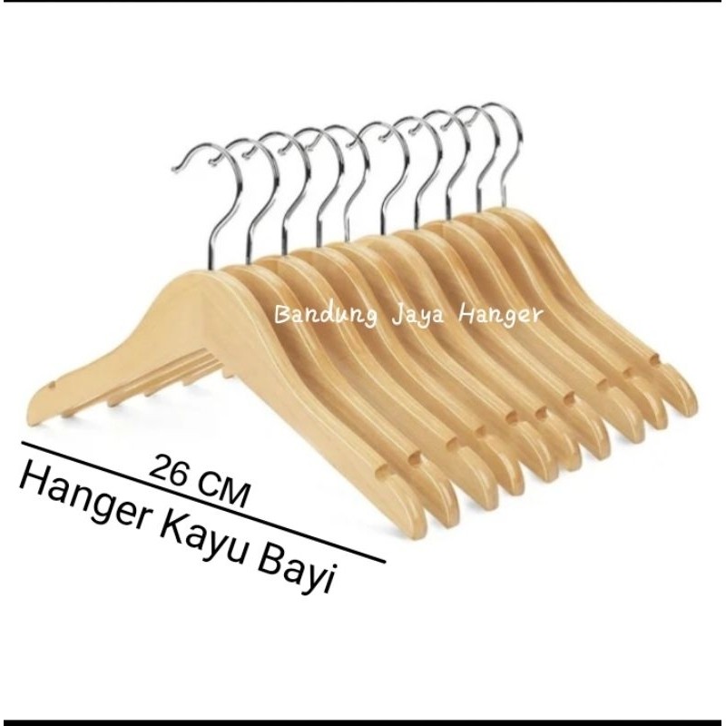 Hanger Kayu Anak / Gantungan Baju Premium /Distro Baju anak /Hanger Kayu Anak