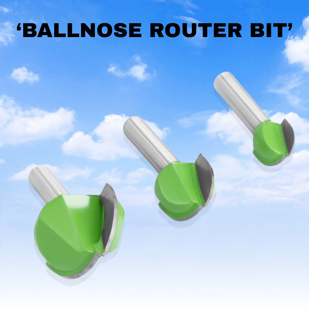 Mata router kayu round bit mata profil setengah lingkaran shank 6mm