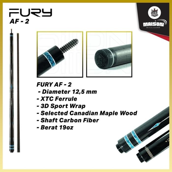 Stik billiard Fury Af 1/ AF2 shaft carbon-stick billiard fury carbon shaft