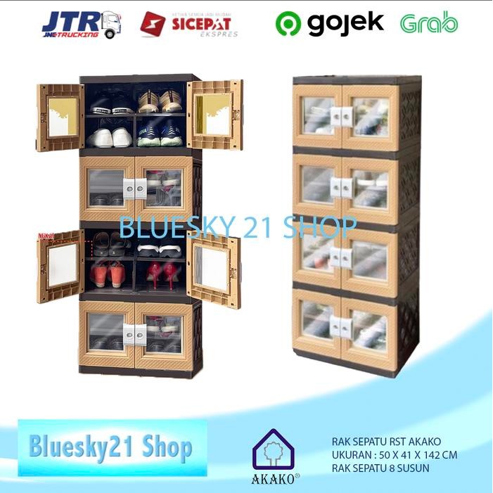 LEMARI SEPATU + KACA / LEMARI KACA AKAKO / LEMARI SEPATU AKAKO MURAH