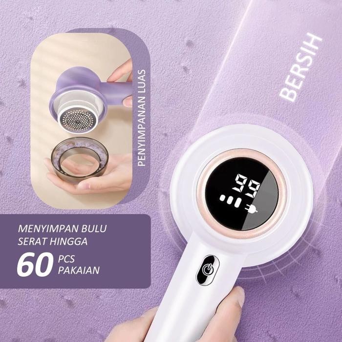 Fur Ball Trimmer Hair Remover Electric Pembersih Bulu Baju Pakaian Jaket Sweater