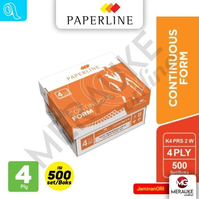 

Continuous Form Paperline 4 Ply K4 PRS P/W (500 set per Box)