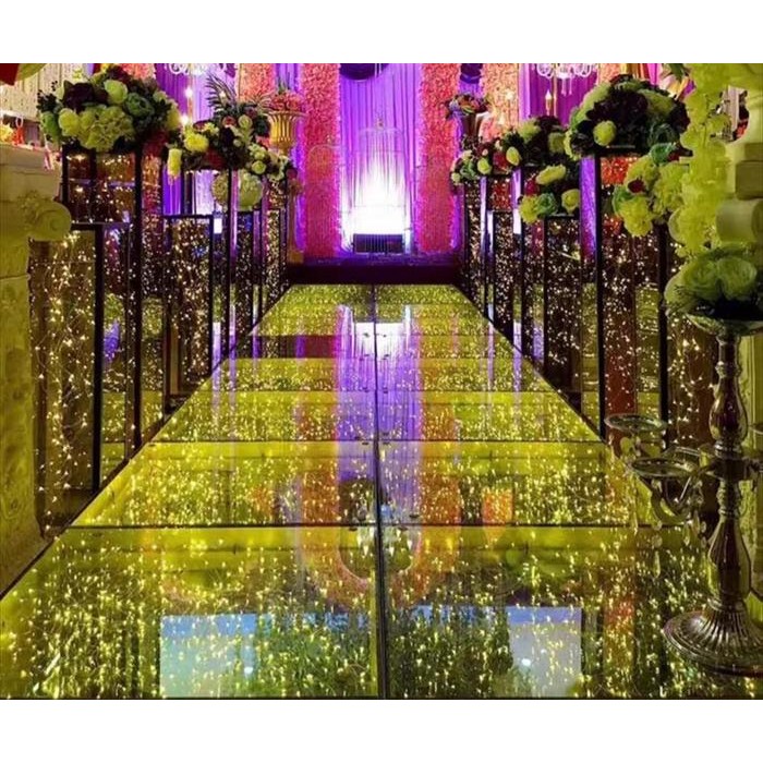 Lampu Panggung Kaca Akrilik 1 Set isi 4 Kotak Tumbler - Stage Lighting LED Bahan Tempered Glass