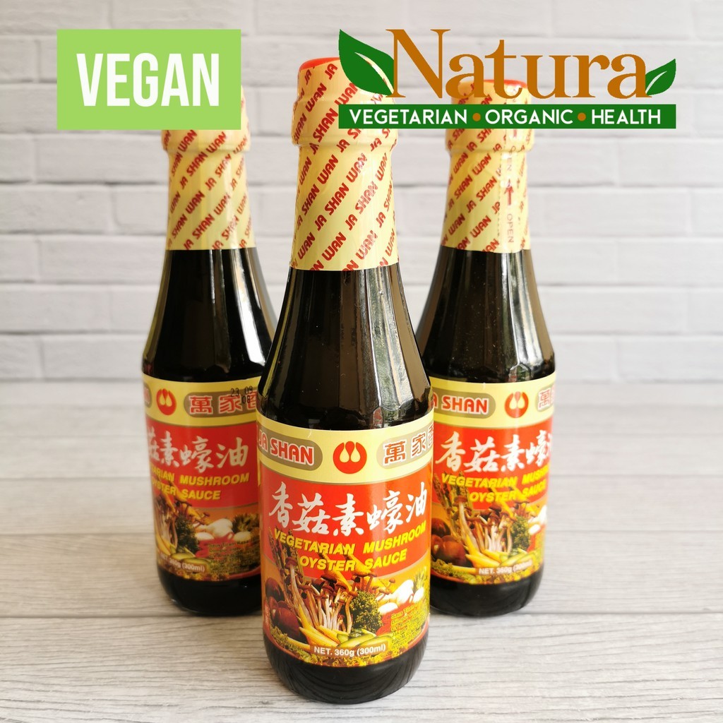 

Wan Ja Shan Vegetarian Mushroom Oyster Sauce 360gr Saus Tiram Vegan