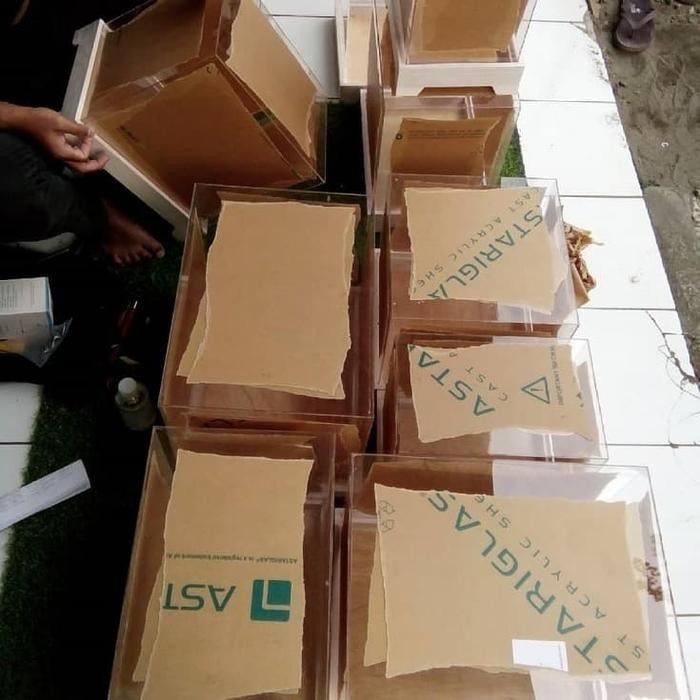 [Po-B] 4 Set Nampan Kotak Baki Hantaran Seserahan Sangjit +Box Akrilik